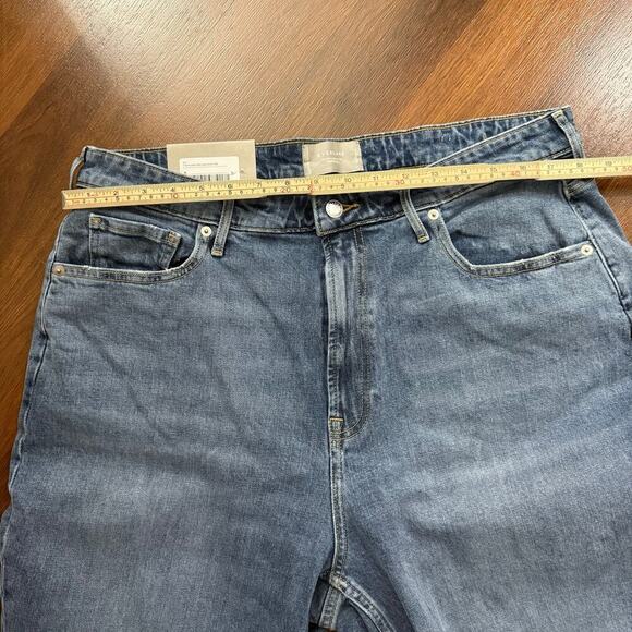 Everlane NWT Curvy Cheeky Straight Leg Jeans High Rise Casual Minimalist Sz 35 - Picture 9 of 10